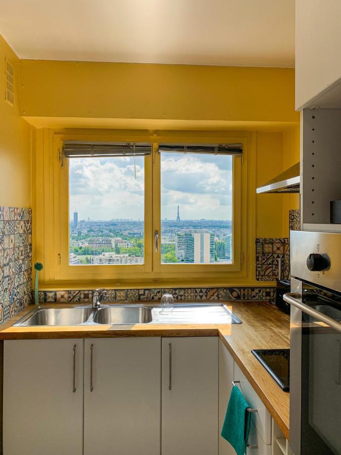 Vue Panoramique Sur Paris : Sublime Appartement Au Centre De Courbevoie Dış mekan fotoğraf