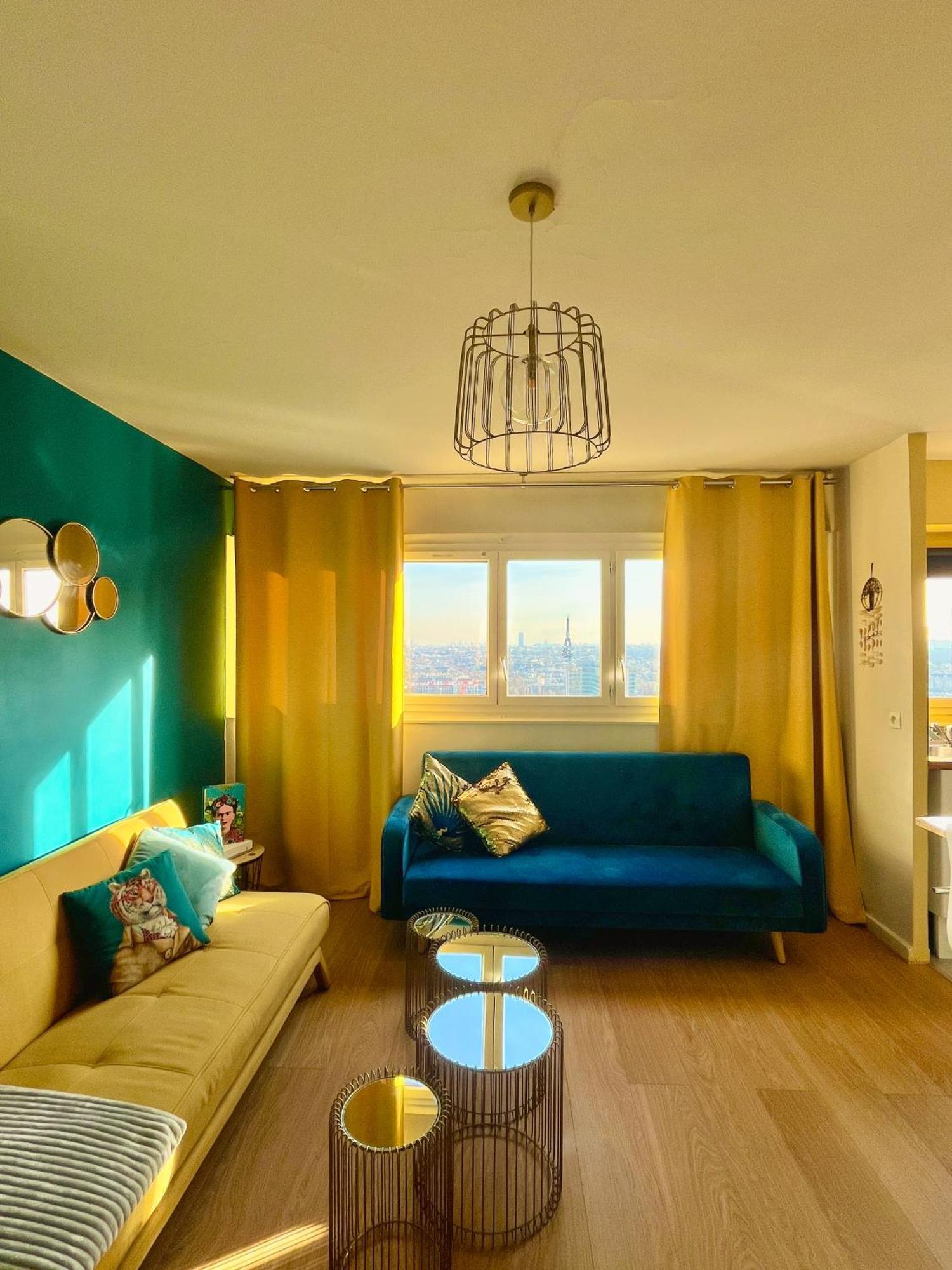 Vue Panoramique Sur Paris : Sublime Appartement Au Centre De Courbevoie Dış mekan fotoğraf